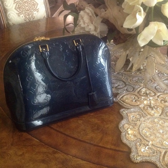 Louis Vuitton Alma Vernis gm bleu nuit - Picture 5 of 7